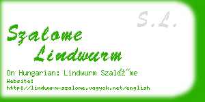 szalome lindwurm business card
